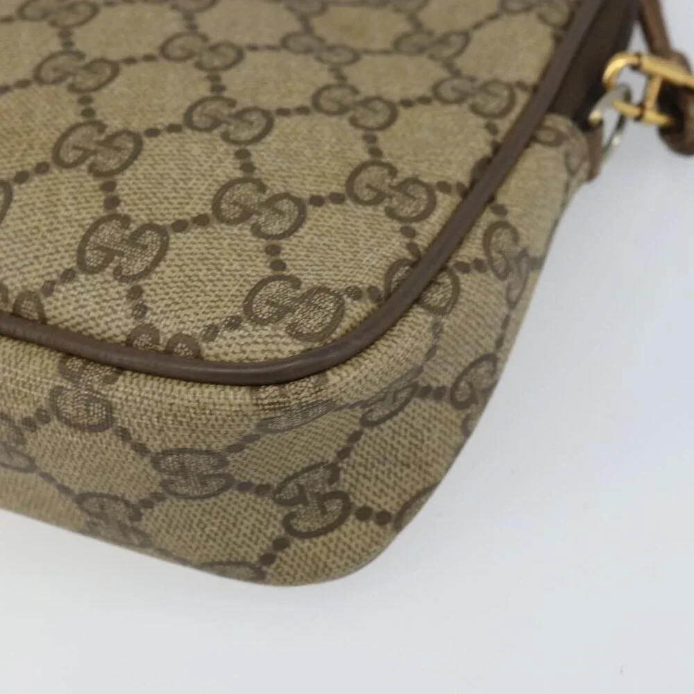 Authentic GUCCI GG Supreme Shoulder Bag PVC Beige Gold 56 02 068 - Picture 2 of 16